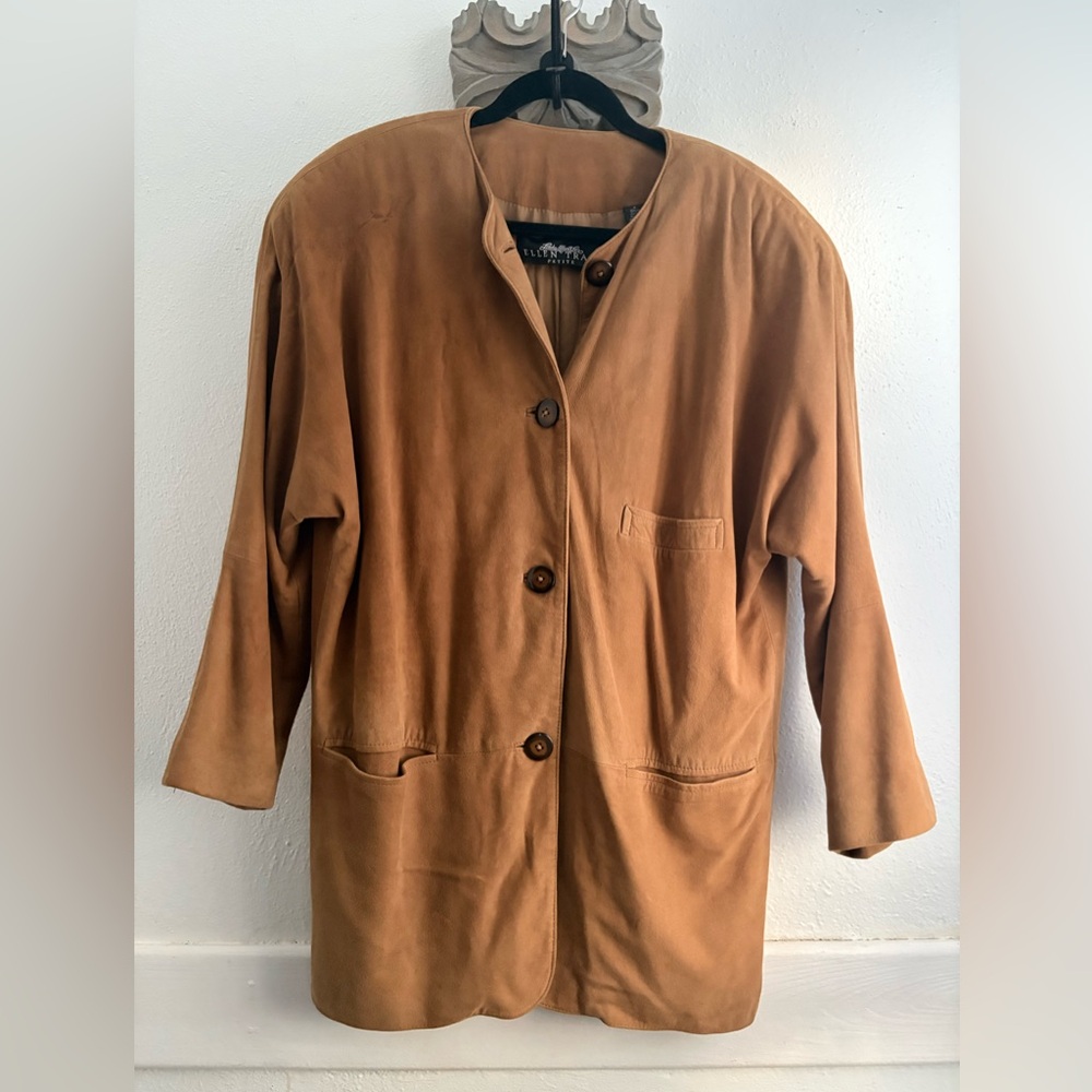 Vintage Ellen Tracy (by Eddy Leonard) Petite, Genuine Leather Jacket, 6 Petite